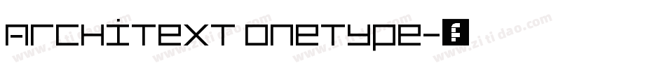Architext OneType字体转换